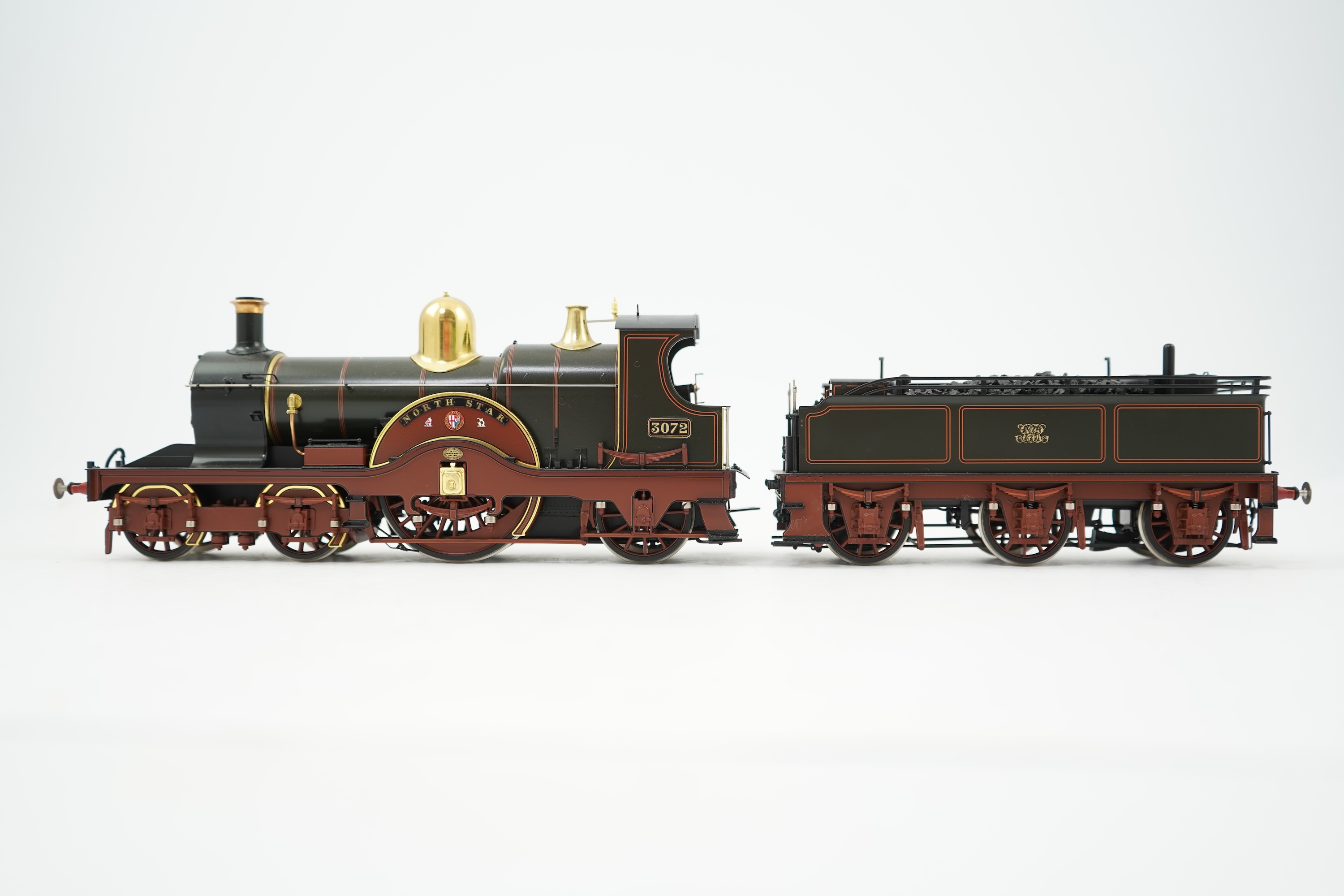 An 0 gauge Lee Marsh Models model of GWR 3031 Class (Achilles Class), North Star 3072, 4-2-2 Dean Single locomotive, powered for two rail operation, with original box and operating leaflet.